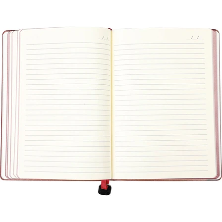 Esnek Deri Defter 13x21 cm - DFT1011 Ivory