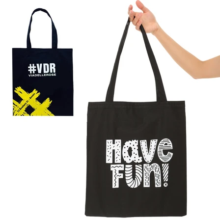 Siyah Kumaş Ham Bez Çanta