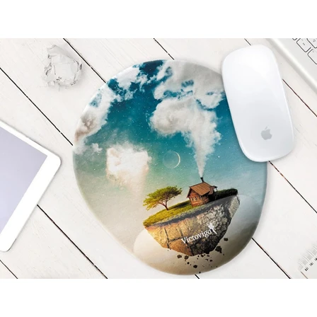 Oval Bilek Destekli Mouse Pad