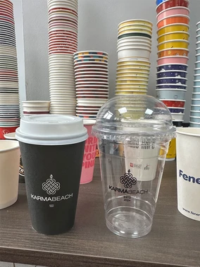 14 Oz Plastik Bardak ( Kalın Gramaj ) Örnek Çalışmaları