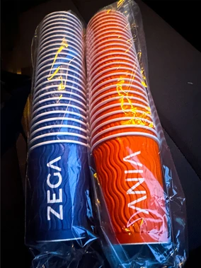 14 Oz Kabartmalı Double Wall Karton Bardak Örnek Çalışmaları